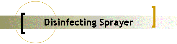 Disinfecting Sprayer